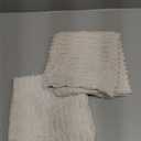 MIULEE Pack of 2 Corduroy Decorative Throw Pillow Covers 18x18 Inch Soft Boho Striped Pillow Covers Modern Farmhouse Home Decor for Sofa Living Room Couch Bed Cream White