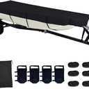14ft Jon Boat Cover- Waterproof Heavy Duty Trailable Fits Jon Boat 14ft Long Black Marine Grade Reinforced Adjustable Side Straps & Sand Bag