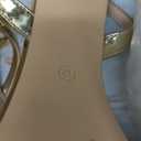 RIBONGZ Block Heels Prom Heeled Sandals for Women Chunky Square Open Toe Strappy High Heels Ankle Strap Wedding Bridal Shoes High Heel Sandals for Party Dress (12, Gold)