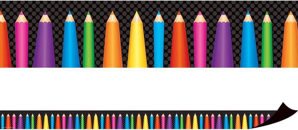 Teacher Created Resources Colored Pencils Magnetic Border (77127)