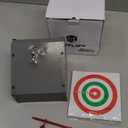 BB Gun Target Trap, Airsoft and Pellet Gun Shooting Targets With 10pcs Paper Target, Resetting Metal Silhouettes for Backyard, Outdoor, Indoor - Small Size