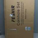 Feshir Cornhole Boards Set Regulation 4x2ft Solid Wood with 8 Bean Bags for Game