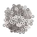 200pcs #8 x 7/16'' Washers 304 Stainless Steel Flat Washers Universal Metal Washers