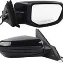 Dasbecan Right Passenger Side Door Mirror Compatible with Honda Civic 2016-2021 Power Glass Non-Heated Manual Folding Paint to Match Replaces 76208TBAC03ZA HO1321283 Black 3Pins (For US Built Models)