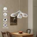 JAYMP Wabi Sabi Pendant Light Fixture for Dining Room Kitchen Island Restaurant Farmhouse E26 Base 3-Lights White Hanging Lamp Dia 72cm/28.3in 1 Pack