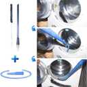 Dryer Vent Cleaner Kit & Refrigerator Condenser Coil Brush-Dryer Lint Brush Vent Trap Cleaner-Vacuum Attachment for Small Crevice-Dryer Cleaner Brush