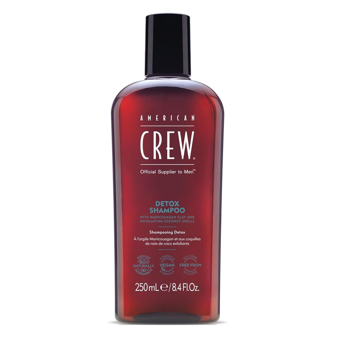 American Crew Detox Shampoo for Men, Naturally Derived, Vegan Formula, Citrus Mint Fragrance, 8.45 Fl Oz American Crew Detox Shampoo for Men, Naturally Derived, Vegan Formula, Citrus Mint Fragrance, 8.45 Fl Oz