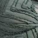 Andency King Size Comforter Set 7 Pieces Dark Emerald Green - Bed in a Bag King Boho Lightweight Fluffy Tufted Bedding Sets with Quilt Comforter, Sheets, Pillowcases & Shams (King (104"x90"))