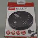 GPX PC332B Portable CD Player with Anti-Skip Protection, FM Radio and Stereo Earbuds - Black