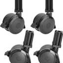 70360 Locking Caster with Insert for Weber Spirit E-310 S-310 Genesis E-320 S-320 Summit E-450 for Weber Grill Replacement Wheels, 4 Pack Wheels for Weber Genesis Grill Parts (2007-2011)