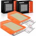 A-Premium 2-PC Front Engine Air Filter Compatible with Buick & Chevrolet | for Buick LaCrosse 2018-2019 & Chevrolet Malibu 2016-2022, 1.5L 1.8L 2.5L, Flexible Panel, Replaces 23430312