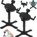 Elevated Dog Bowls Stand, Raised Dog Bowl with 3 Heights & Tilted Feeding Design, Fits 1424.5cm Bowls, Bowl Stand for Large Breed, Medium & Small Dogs, Cats(2 Pack)