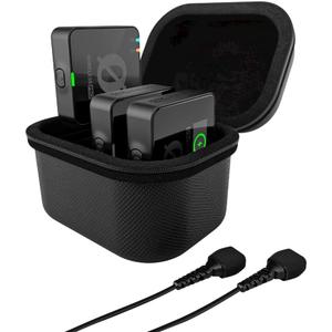 RDE Wireless PRO Compact Wireless Microphone System with Timecode, 32-bit Float On-board Recording, 2 Lavalier Microphones and Smart Charge Case for Filmmaking and Content Creation