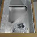 Stainless Steel Cat Litter Box with Lid, XL Extra Large High Sided Litter Box for Big Cats, Odor Free Open Top Litter Pan Easy Cleaning Anti-Urine Leakage Non-Stick, Includes Scoop, Light Grey