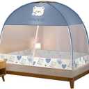 Navhao Mosquito Net Curtain Bed Canopy Double Zipper Easy Installation Bed Tents Indoor Breathable Portable Dustproof Twin/Queen/King Size