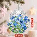 Christmas Ornaments: Stained Glass Ornament, Christmas Tree Ornament, Hanging Ornaments for Home Decor & Xmas Tree Decorations, Exquisite Holiday Decor, Gifts & Holiday Present - Forget-Me-Not