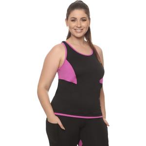 Nirlon Athletic Tops for Women - Regular & Plus Size Womens Workout Tops for Gym & Yoga (30003) (Large)