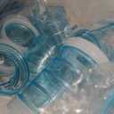 2Hamster Tubes Kits, IBEQUEM Hamster Tunnel Adventure External Pipe, Transparent DIY Creative Connection Cage & Accessories, Hamster Wheel for Pet Mouse Rat Small Animal (Blue)