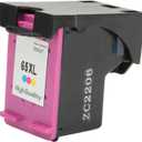Ink Cartridge Replacement, Printer Cartridge Ink Cartridge for HP Envy 5055 5052 5010 DeskJet 3755 2600 3752 2652 2655 2622 AMP 100(H 65XLC Colorful)