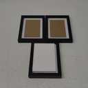 5x7 Black Picture Frames set of 3, Made of Wooden and Glass Photo frame - Displays Picture 4x6 with Mat or 5 x 7 without Mat, Desktop & Wall Collage Frame set