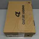 OL OUTJET LEGEND Men's Waterproof Hiking Shoes Leather Comfortable Lightweight Anti-Slip Outdoor Walking Work Sneakers, 8.5