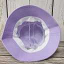 Mushroom Embroidered Bucket Hat for Women Men Girl, Light Purple Summer Travel Unisex Embroidery Beach Sun Hat Outdoor Fisherman Cap (Purple)