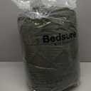 Bedsure Tufted Boho Comforter Set California King - Olive Green Boho Bed Set, GentleSoft 3 Pieces Farmhouse Shabby Chic Embroidery Bedding, Gifts for Woman, Soft Jacquard Comforter for All Seasons