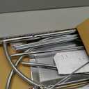 Home Basics 2 Tier Wall Mounting Chrome Plated Steel Bathroom Shelf with Towel Bar