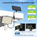 Solar Flood Lights Outdoor, 294 LED Motion Sensor Outdoor Lights, IP67 Waterproof Solar Flood Light for Outside, 3000LM Angle Adjustable Security Spot Lights for Porch Patio Yard Garage, 2 Pack 7500K (Cool White)