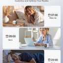 TK3 Pomodoro Timer Cube, Desk Productivity Timer with 5/10/30/60 Min Presets, Custom Countdown, Stopwatch, Clock, 3 Alarm, Silent, Vibrate & Sound Alert, for Task, ADHD, Study, Kitchen, White