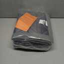 Thermal Door Curtain Fits Doors Size 32"x82"Curtain Size 35"x84", Magnetic Insulated Curtain Center Open, Visible Panels,Keep Warm in Winter Cool in Summer, Waterproof Oxford Cloth Pure Gray