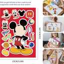 Make-a-face Stickers Sheets Make Your Own Stickers,Mixed & Matched with 6 Designed Characters(4 of Each) for Party Favors Supplies, Reward, Decor,Gift Idea