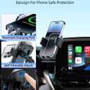 PZK Car Phone Mount for 2019-2025 2026 Toyota Corolla/Corolla Hatchback /2022-2025 2026 Corolla Cross Accessories 8-inch Screen Auto Lock Car Phone Holder 360 Rotation Not Affect Vent Phone Cradles