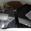 JHY DESIGN Decorative Candle Lanterns Set of 2 10" H Vintage Hanging Lanterns Metal Candleholders for Indoor Outdoor Home Parities and Weddings (Black with Gold Brush)