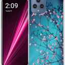 Revvl 6 5G Case, Plum Blossom Flower Drop Protection Shockproof Case TPU Full Body Protective Scratch-Resistant Cover for Revvl 6 5G