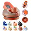 Olphuf Replacement Lid for Owala Freesip Sway Tumbler, One Button Water Bottle Top Replacement Cap Compatible with Owala Freesip Sway Stainless Steel Cup 40oz, BPA-Free Le Lids