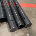 PIPE DECOR Black Steel Plumbing Pipe, 2 in. Dia. x 18 in. Pre-Cut Pipe Fits Standard 2 Inch Black Threaded Pipes, Nipples and Fittings, 4 Pack