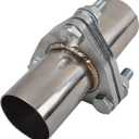 FGJQEFG Exhaust Flange Bolts Quick Fix Repair Pipe Kit w/Gasket & Hardware 2'' Inch OD 3 Bolts T304 Stainless Steel Universal Flange Replacement Kit