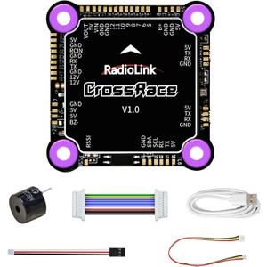 Radiolink CrossRace APM Flight Controller Stack OSD Integrated for DJI HD VTX System for RC Drone 90A 4in1 ESC for Racing Drone 37 * 37