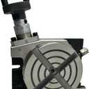 ASSORTS Precision 3" (75mm) Mini Rotary Table | Horizontal & Vertical Milling Tool with 4-Slot Base | Ideal for Milling, Indexing, Drilling, Model Engineering & Metalworking