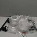 Indoi 4Light Bathroom Light Fixtures, Black Bathroom Lights Over Mirror with Clear Glass Globe Shade, Vanity Lights for Bathroom Kitchen Living Room Hallway Cabinet Bedroom Porch