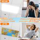 8 Pcs Fluorescent Light Covers with 80 Magnets Decorative for Classroom Ceiling Lights 4 x 2 Feet Magnetic Light Cover Filter Easy Install for Office Hospitals Drop Home Ceiling Supplies (FALL)