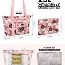Sports rabbit Extra Large Neoprene Lunch Bag Tote for Women, Insulated