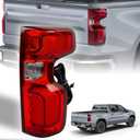 Tail Light Assembly for 19-23 Chevy Silverado 1500 Full LED RH | Rear Brake Turn Signal Tail Lamp, Passenger Side w/ Harness & Bulbs