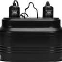 Aiicioo Dual Reptile Light Fixture - Bearded Dragon Light Fixture Double Reptile Heat Lamp Dome Max 160 Watt Terrarium UVB Reptile Light for Turtle Tank Vivarium Hermit Crab