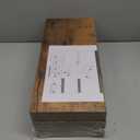 QEEIG Floating Shelves for Wall Bathroom Shelf Bedroom Kitchen Living Room Hanging Book Shelves Small Farmhouse Decor 16 inch Set of 3, Rustic Brown (015BN3)