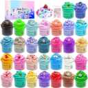 30 Pack Butter Slime Kit, Scented Slime Supplies Kit for Girls and Boys, Stress Relief Toy for Kids Education, Party Favor, Gift and Birthday