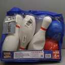 17 inch Huge Bowling 6 pins Set with Storage Bag - Outdoor & Indoor Play Toys, Backyard Games Kids Activities, Family Party, Birthday for Toddlers Ages 5-8 Year Old 