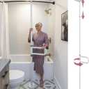 HEALTHCRAFT uPole with Pivot Bar (7-10 Feet) Transfer Pole for Seniors, Floor to Ceiling Grab Bar Tension-Mounted, Toilet Safety Grab Handle for Elderly, Bedroom Support Rail (300 Lb. Capacity)