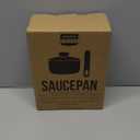 Utopia Kitchen 2 Quart Detachable handle Nonstick Saucepan with Glass Lid, Multipurpose Use for Home, Kitchen or Restaurant, Grey & Black